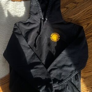 Supreme Black Hoodie with Red Tag